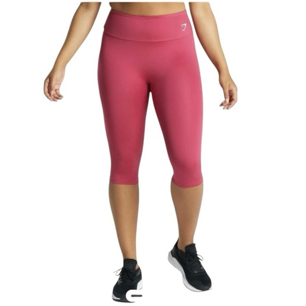 Gymshark Leggings Women’s Pink High Rise Capri Athletic Yoga Workout